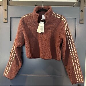 NWT ADIDAS fleece crop